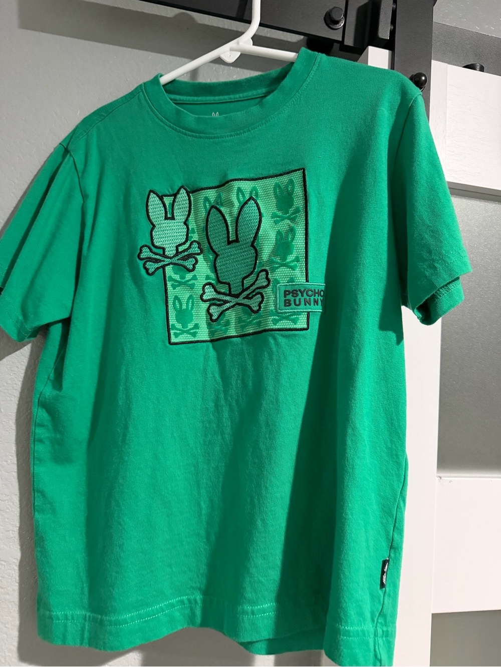 Psycho Bunny Kids Green Bunny & Crossbones Graphic Tee